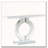 Modern Mirrored Console Table with O-Shaped Base Acrylic Veneer