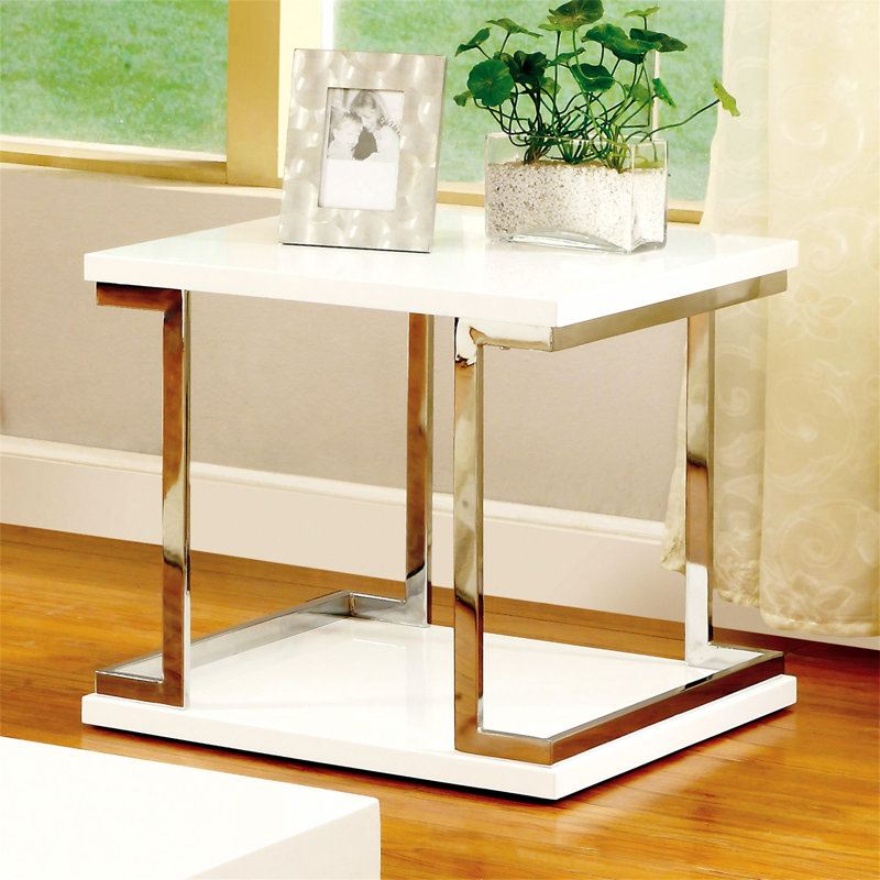 Table de bout blanche 1 pièce