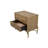 Jaywon Aurora 2-Drawer Nightstand with USB, Latte
