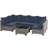 7-Piece Rattan Outdoor Sectional Seating Group with Cushions-1158748572-1144849090