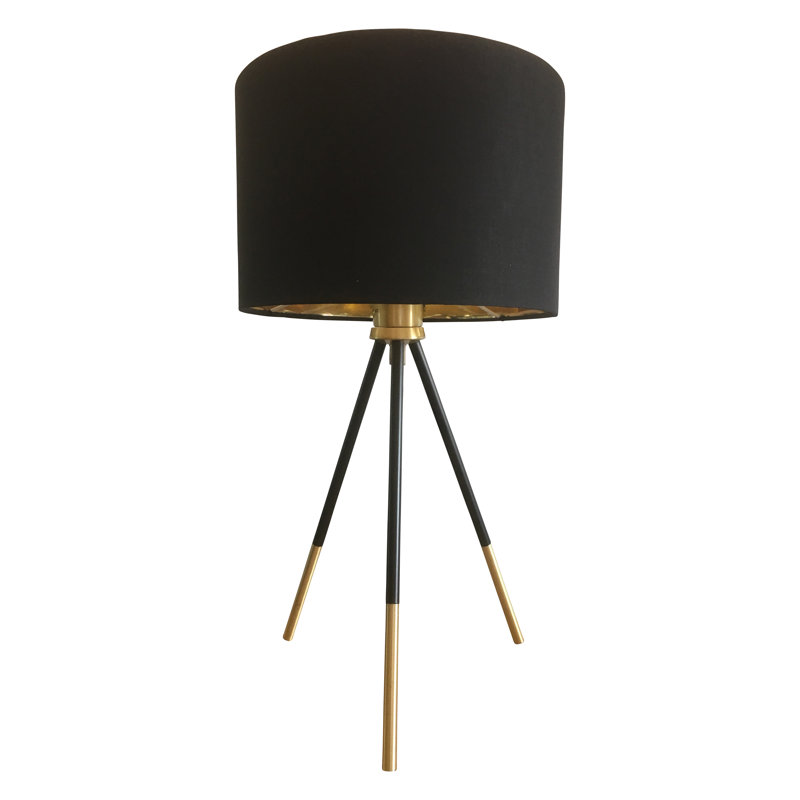 Alma Metal Tripod Lamp, Brushed Gold