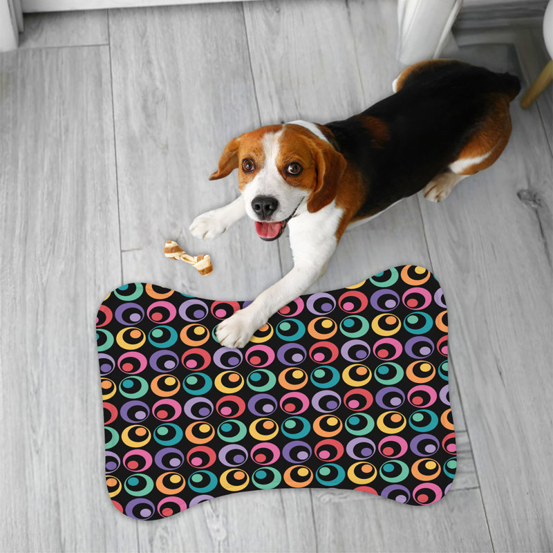 Prism Petals - 1 Piece Bone Shape Feeding Mat