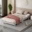 Taille simple convenant à une base de lit plateforme flottante de conception moderne (gris)-117167528
