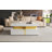 Glossy Square Storage Coffee Table With 4 Drawers-403731392-403731393