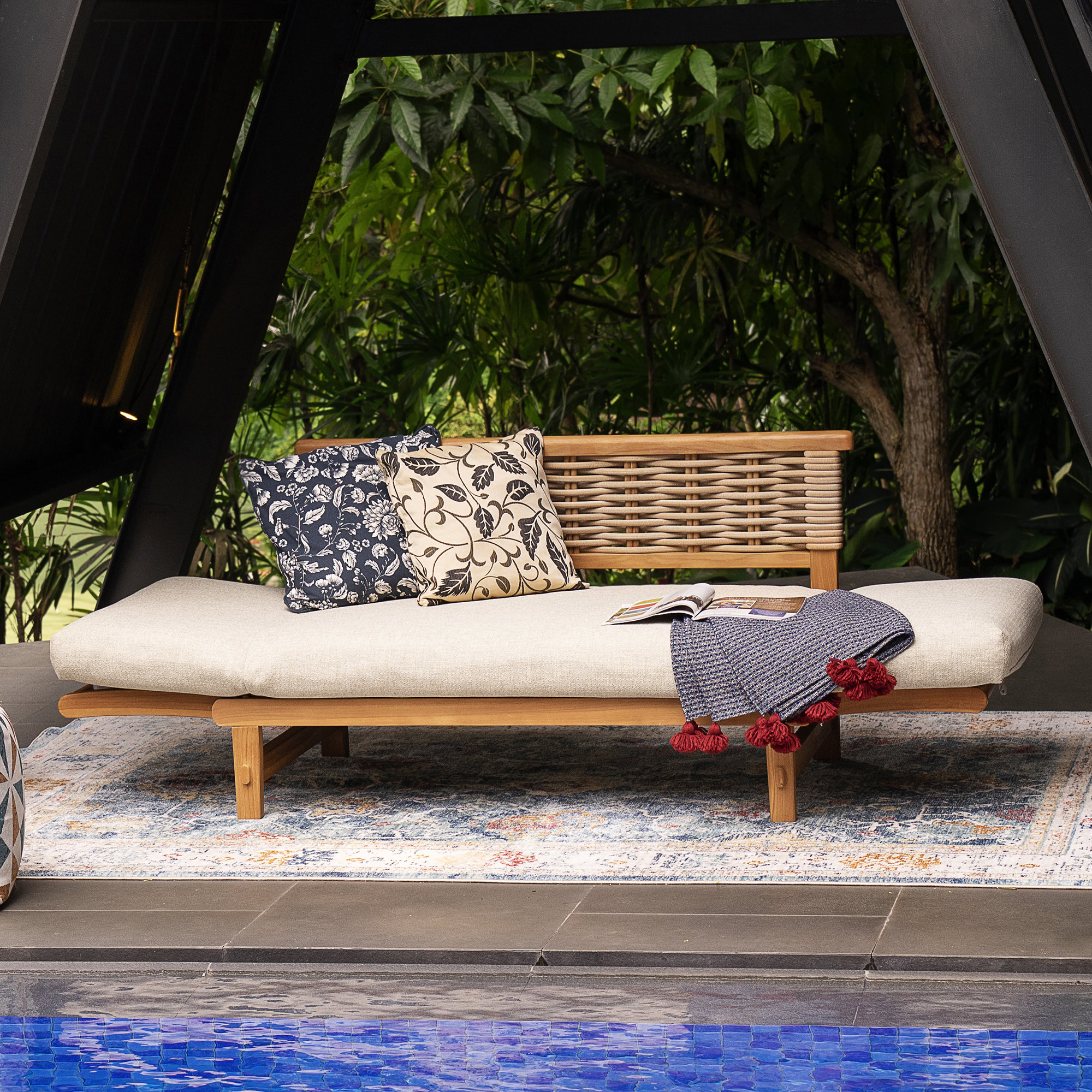 Decatur Teak Patio Daybed