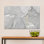 Art mural en marbre gris: œuvre d'art sur toile imprimée dorée, toiles à cadre doré 1P