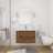 Livleen 29.7'' Wall Mounted Single Bathroom Vanity with Gel Top,Wood Frame Bathroom Storage Cabinet-1183841872