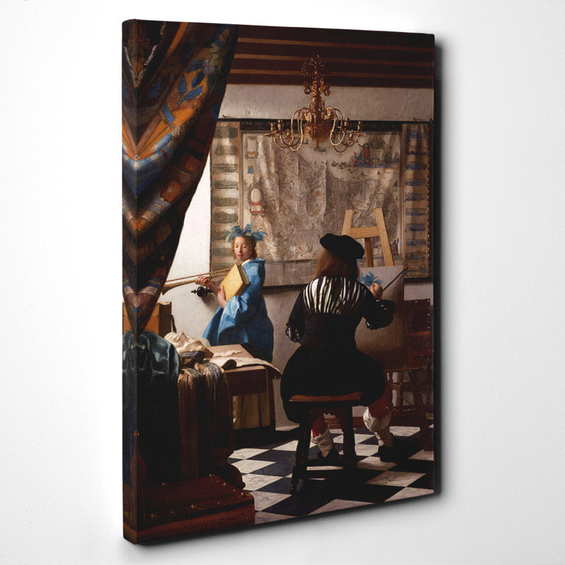 Johannes Vermeer - Wrapped Canvas Painting, 100cm H x 70cm W