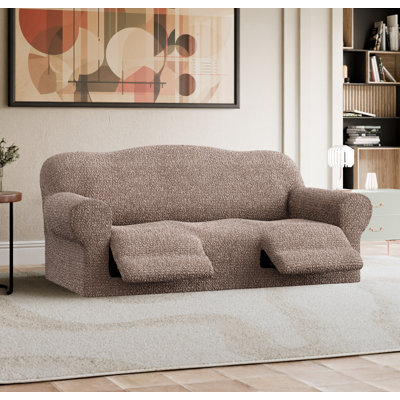 Housse extensible pour canapé inclinable 3 places - Style italien et qualité supérieure - Collection CottonRich