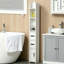 MDF / Particle Board Freestanding Linen Cabinet