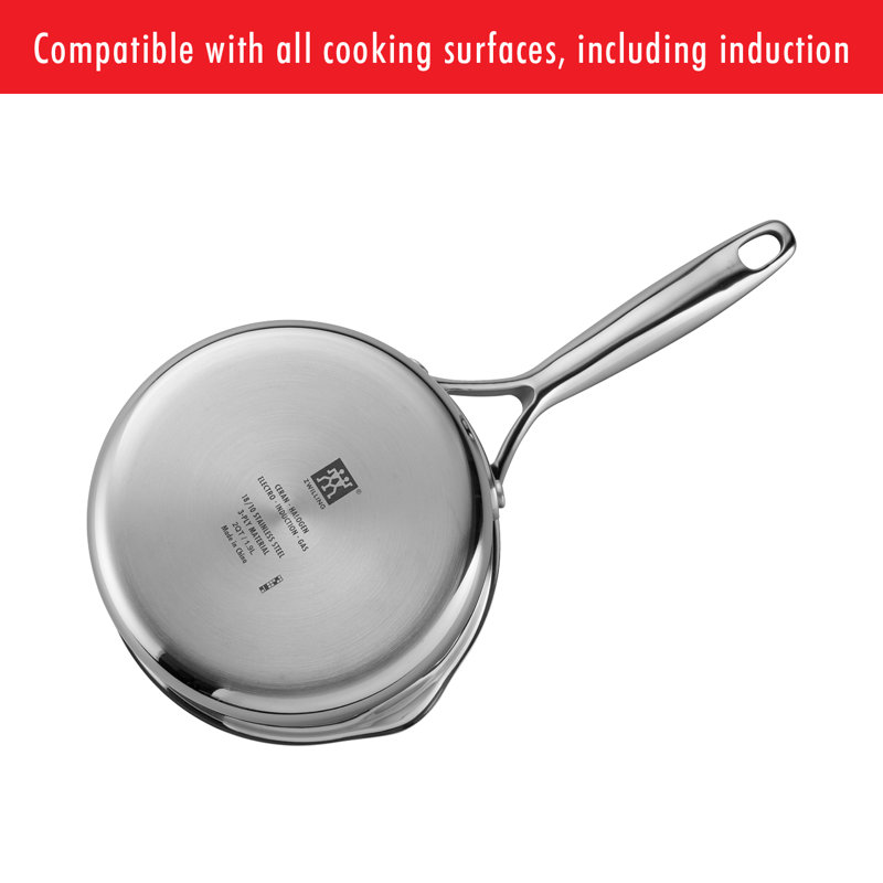 ZWILLING Energy Plus 10-Piece Stainless Steel Ceramic Nonstick Cookware Set