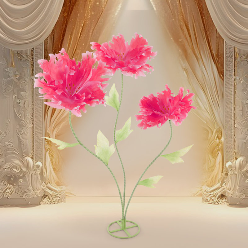78,4 po de fleurs artificielles géantes pour une décoration de fête de mariage, Rose