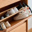 Rangement pour chaussures en bois massif Burlywood