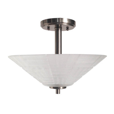Plafonnier semi-encastré à cuve simple 13 po 1 lumières Houston