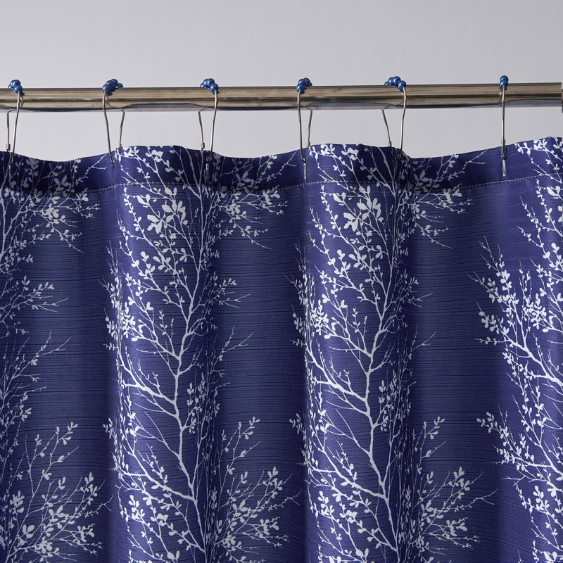 Rideau de douche simple, Bleu marine