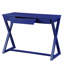 Bureau d'écriture à finition bleue