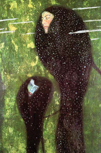 « mermaids » par gustav klimt,, impression