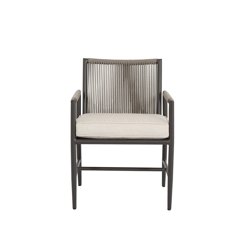 Esme Outdoor Dining Armchair, Echo Ash Sunbrella®