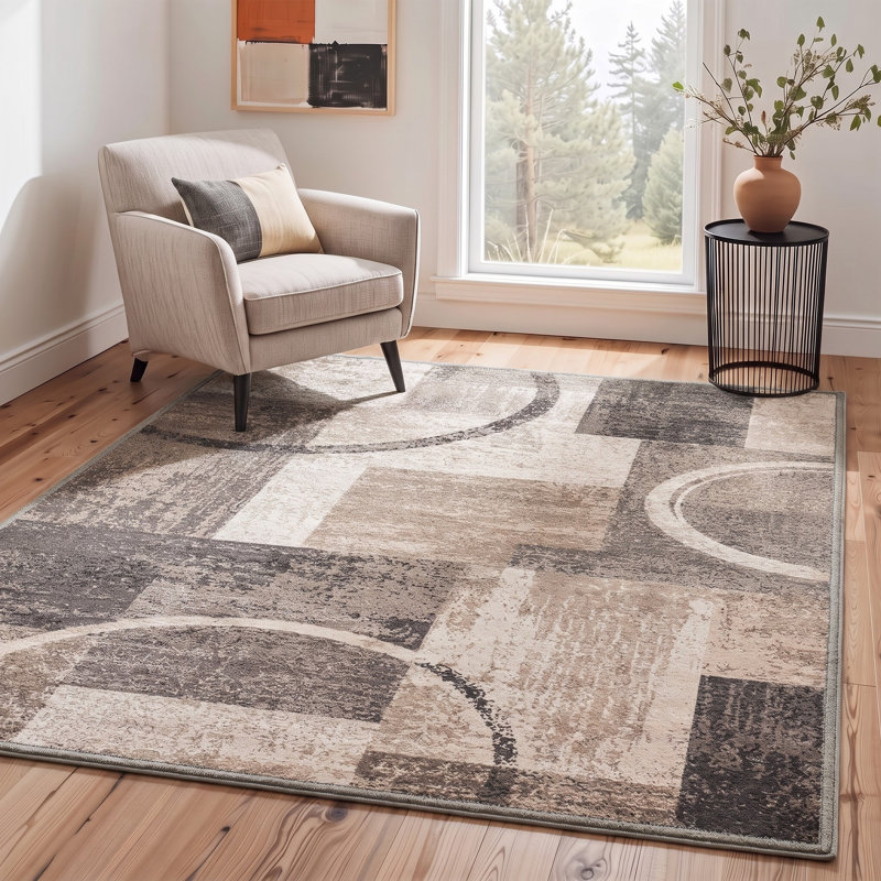Washable Indoor Rug, Rectangulaire 8 pi x 10 pi