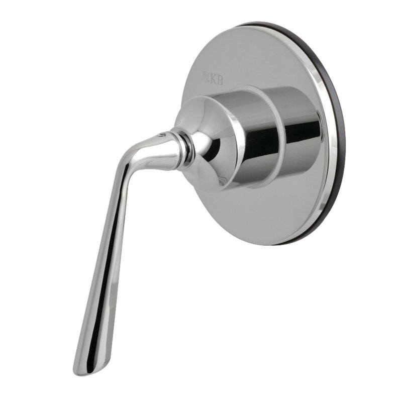 Kingston Brass Single-Handle Wall Mount Three-Way Diverter Valve with Trim Kit, Polished Chrome