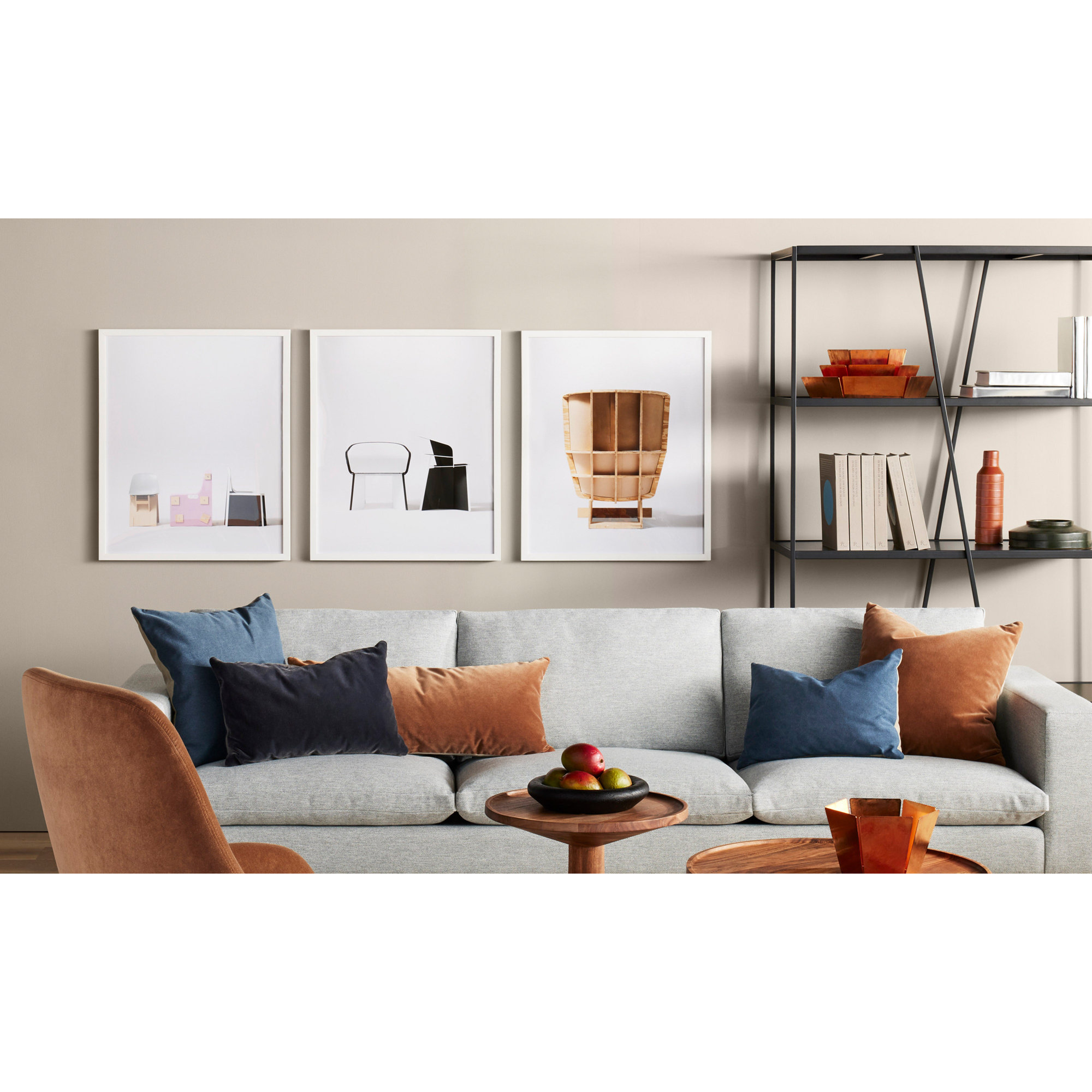 Signal Throw Pillow, Rectangle 13"H x 30"W, Coffee