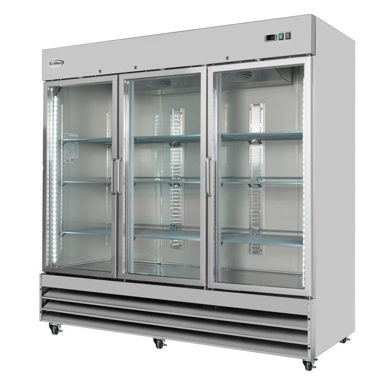81 in. Three-Door Commercial Reach-In Refrigerator - 72 Cu Ft. RIR-3D-GD
