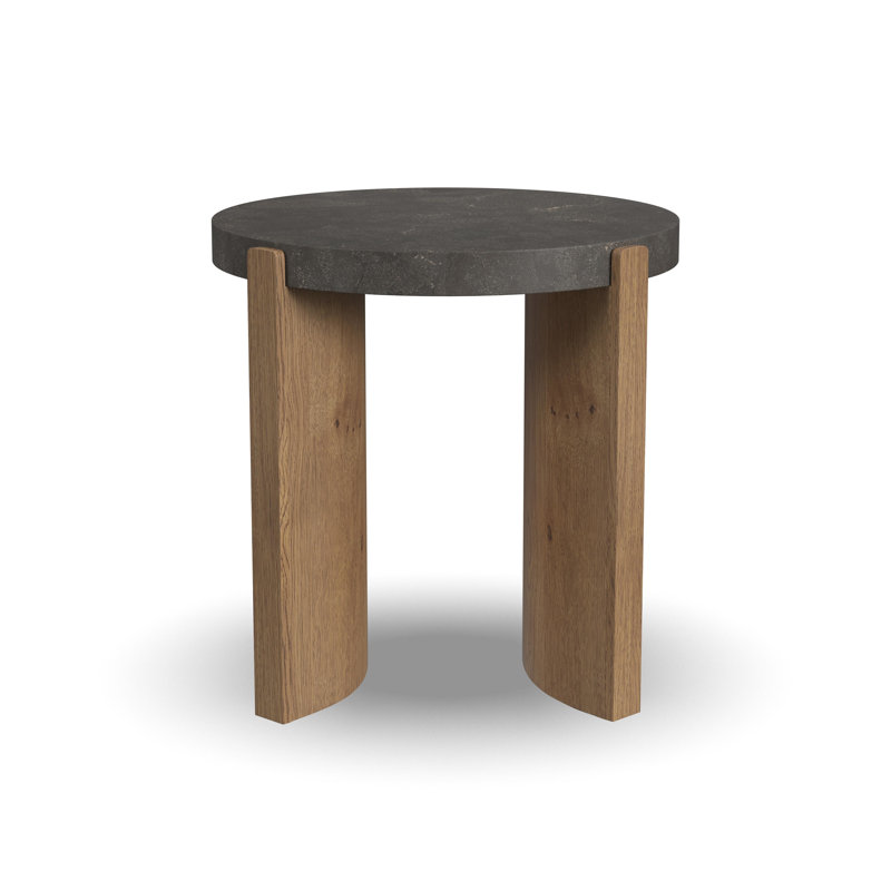 Solstice Round End Table, Blue