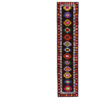 Kurdish One-of-a-Kind 2'8" X 12'4" Area Rug