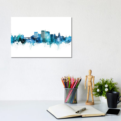 Boise Idaho Skyline by Michael Tompsett - Print on Canvas