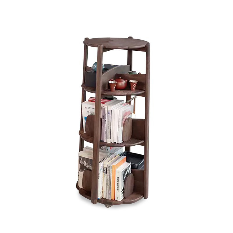 Nut-Brown Modern Solid wood Standard Bookcase