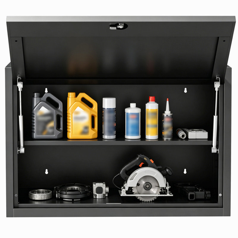 Armoire de rangement d'outils en métal robuste en acier, armoire de rangement pour garage, atelier, sous-sol, cuisine