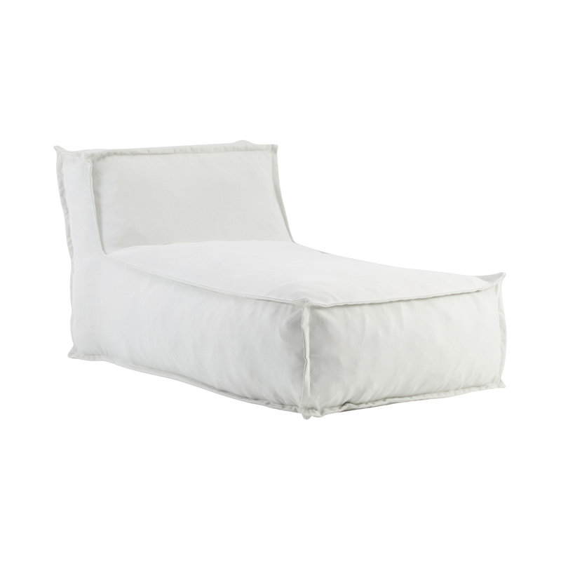 Fauteuil à billes d'extérieur, gris clair