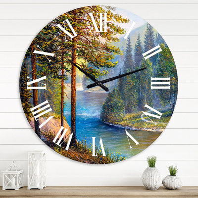 Horloge murale Lake House