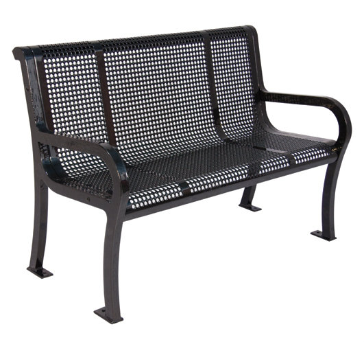 Banc de jardin en acier Windemere, 8', Bleu