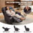 Extra Wide PU Leather Manual Recliner w/Massage & Heat, 350Lb Capacity, 3 Colors-223808252