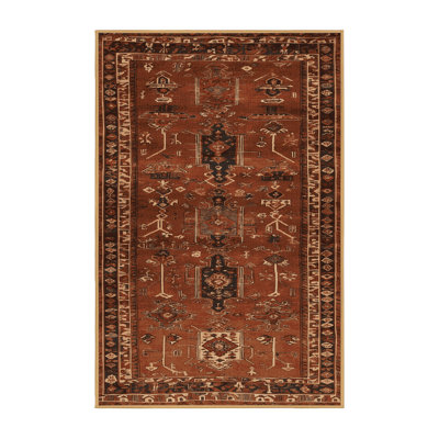 Tapis brun turc lavable à la machine