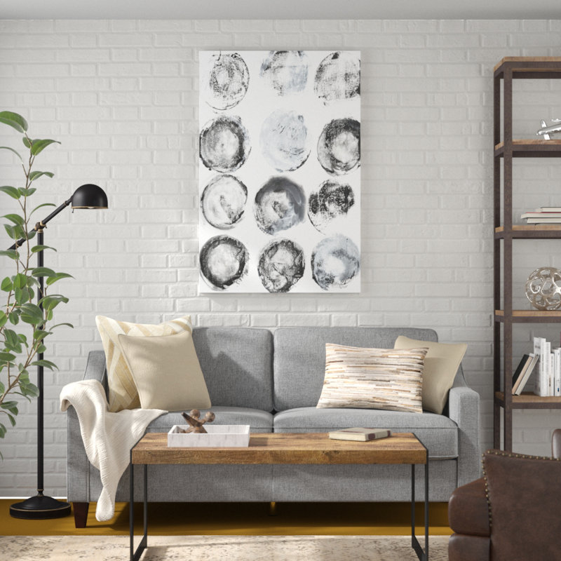 B&W Imprint I by Jodi Fuchs - Painting Print, Wrapped Canvas, 122cm H x 81cm W