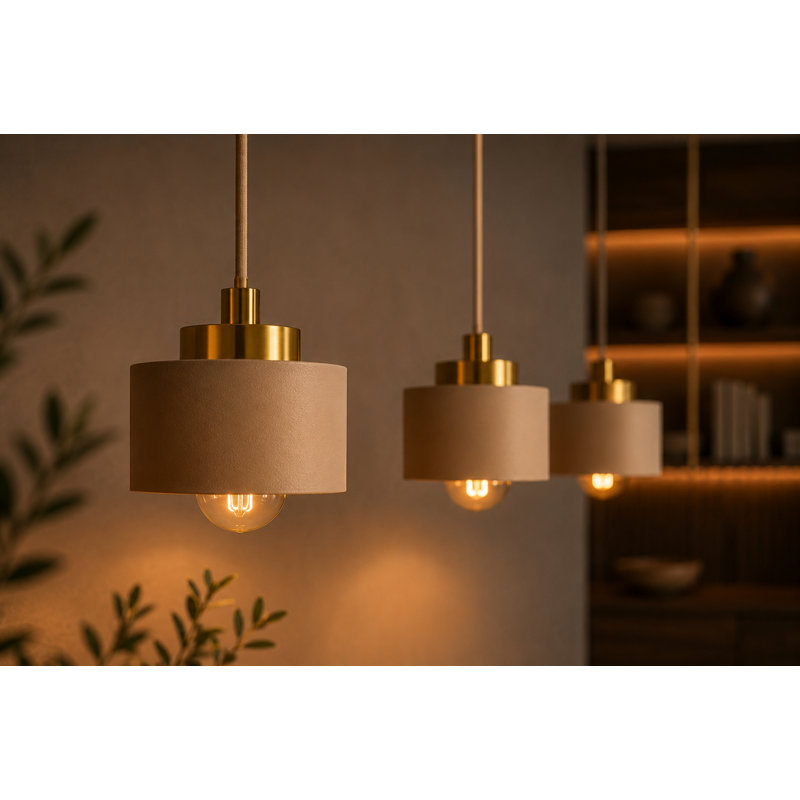 - Light Pendant, 60, Beige/Gold, 3