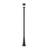 Davina 3 Light Outdoor Post Mounted Fixture in Black