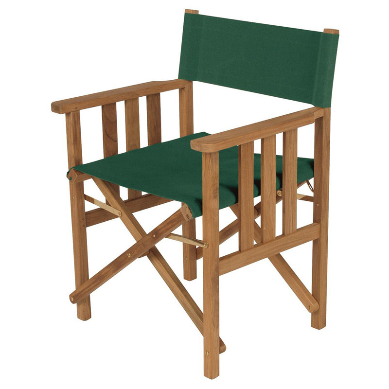 Safari Outdoor Teak Dining Armchair, Forest Green