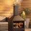 Square Steel Smokeless Chimnea