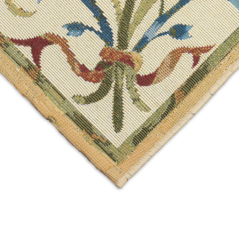 Tapis intérieur / extérieur Kincaid Dream Garden, Rectangle 6 pi 6 po x 9 pi 4 po