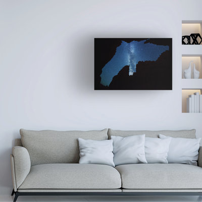Art mural sur toile tendue - «Starlit Cave Vision» par Royce Bair pour décoration de salon, de chambre à coucher ou de bureau - 12 x 19