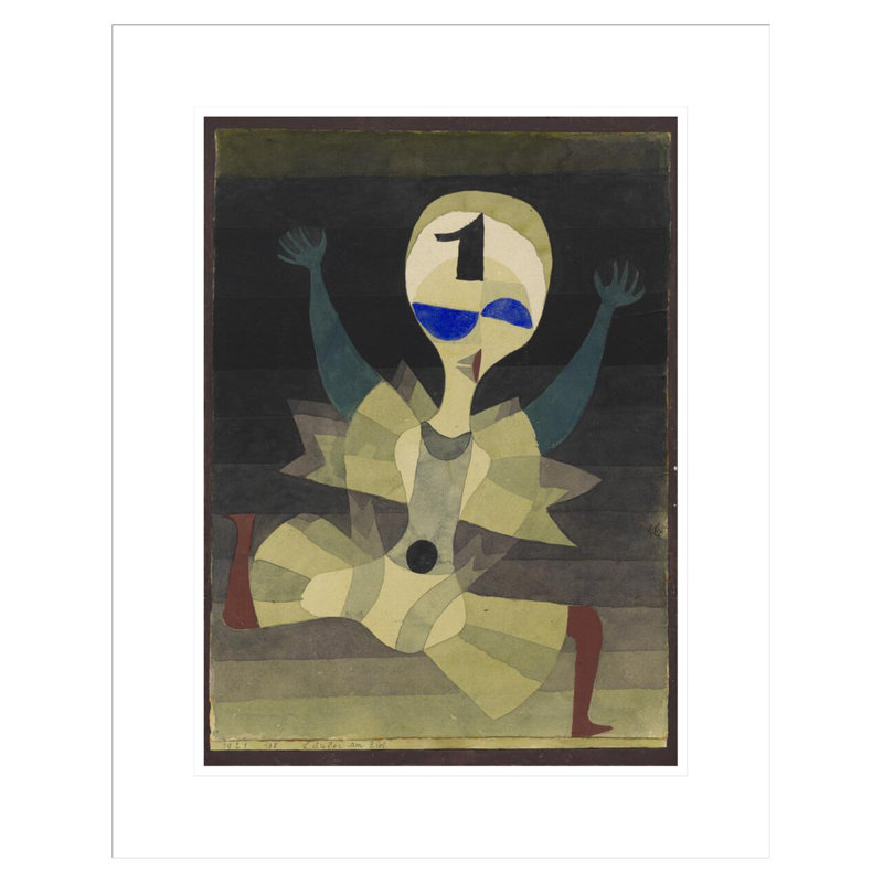 «Runner at the But (Läufer am Ziel)» par Paul Klee, impression giclée encadrée, 21,75 po H x 17,41 po L