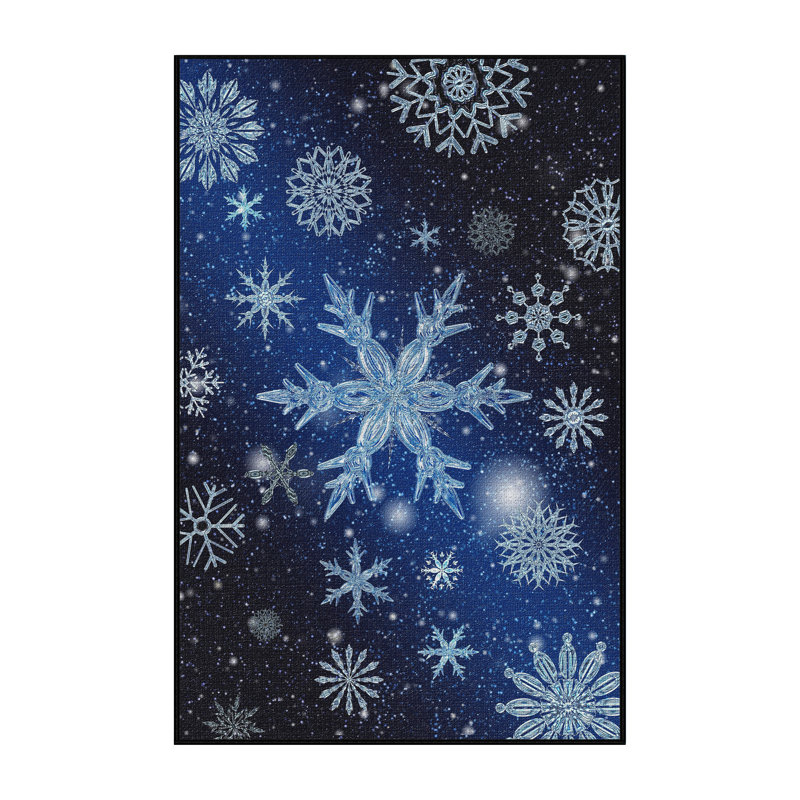 Tapis bleu Christmas, Rectangle 3 pi x 5 pi