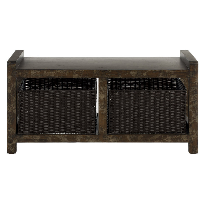 Banc de rangement en bois arnold