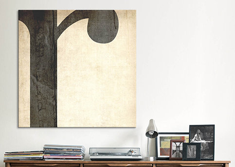 « blanchi », art textuel sur toile, H 26 po x l 26 po x P 1,5 po, R