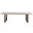 Extendable Oak Metal Base Dining Table