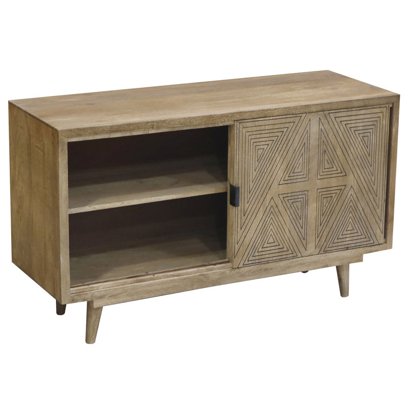 Buffet en bois massif Val Divia, Brun