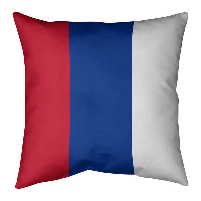 Coussin décoratif , 20 po x 20 po, Bourre en polyester, Bleu